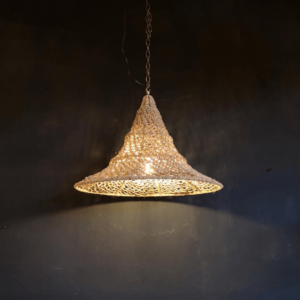 Rattan Pendant Light Pyramid