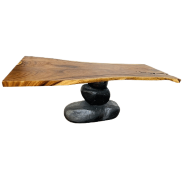 Wood Desk Trapezoid "Unique Piece" - Image 2