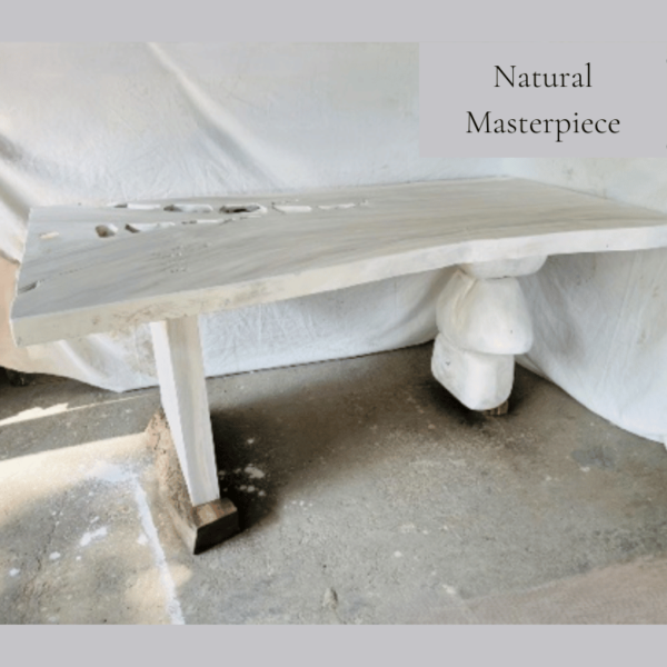 Wood Desk Blanco "Unique Piece"