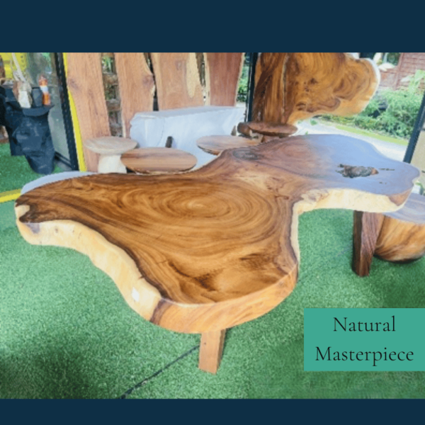 Wood Desk Cloudy "Unique Piece" - Image 2