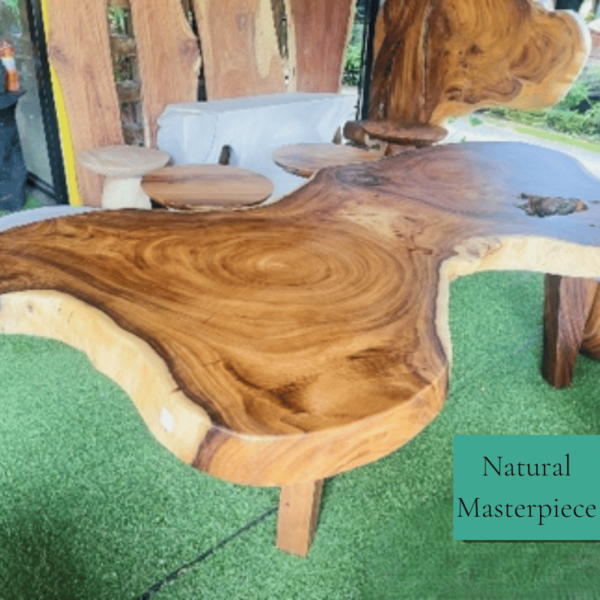 Wood Desk Cloudy "Unique Piece"