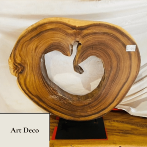 Wood Carving Natural Heart "Unique Piece"