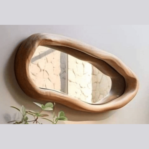 Wood Cabinet and Mirror set Blueza "Unique Piece" - Image 3