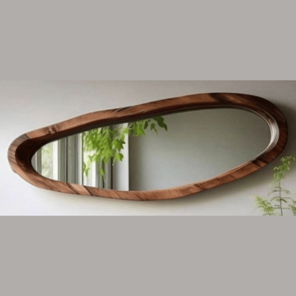 Wood Console and Mirror Set 3 "Unique Piece" - Image 3