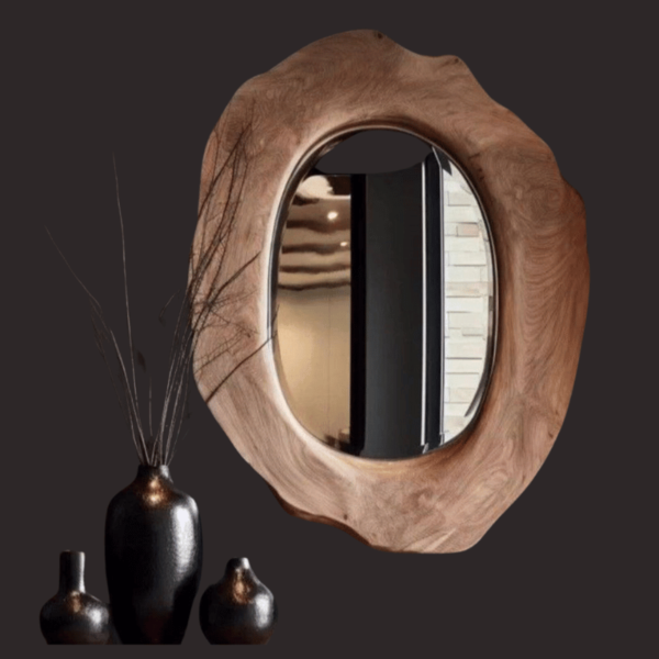 Wood Console and Mirror Set Lovina "Unique Pieces" - Image 4