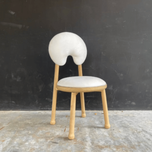 Wood and PU Leather Chair Fancia