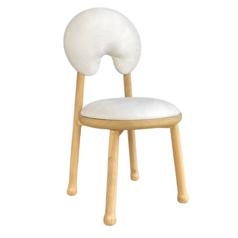 Wood and PU Leather Chair Fancia