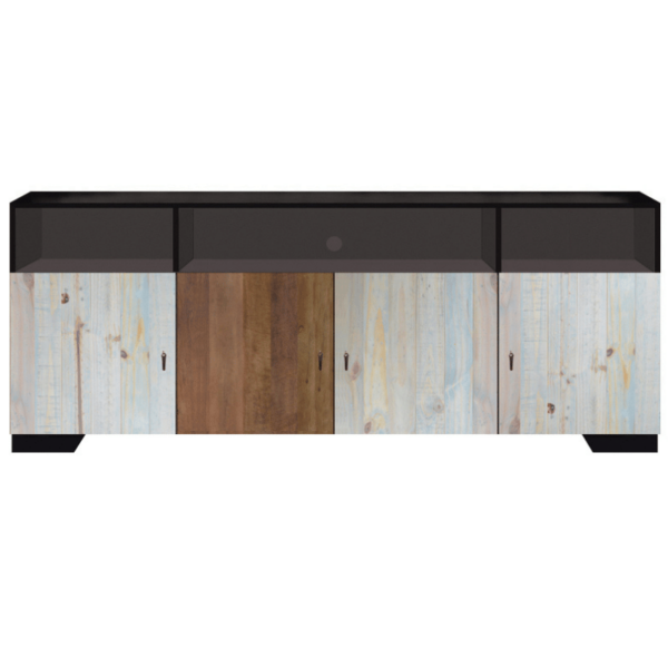 Wood Cabinet 4 Doors Flanta - Image 2