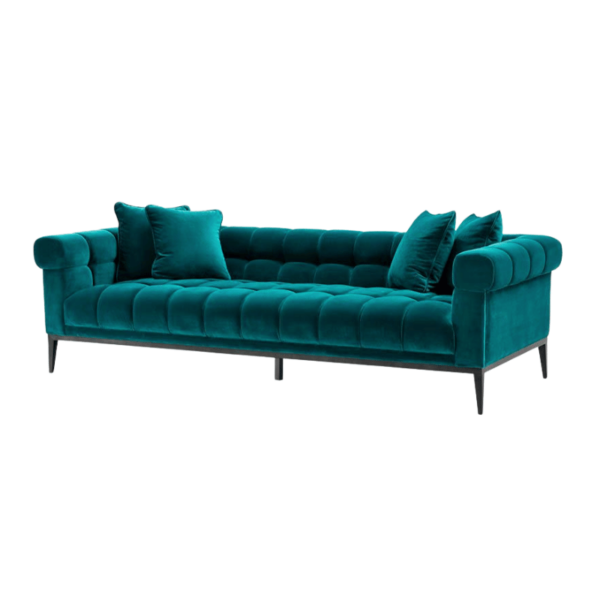 Sofa Aurelio Savona Sea green velvet - Image 2