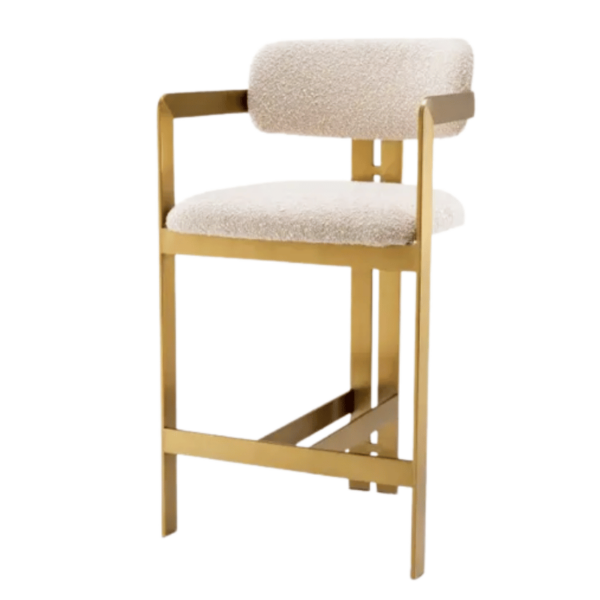 Stool Bar Donato brushed brass - Image 3