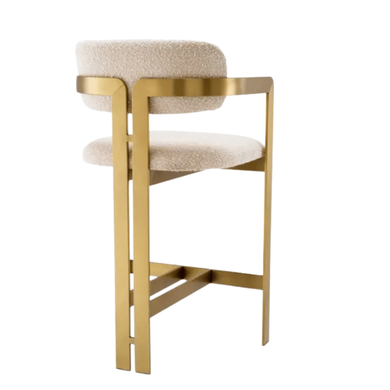 Stool Bar Donato brushed brass
