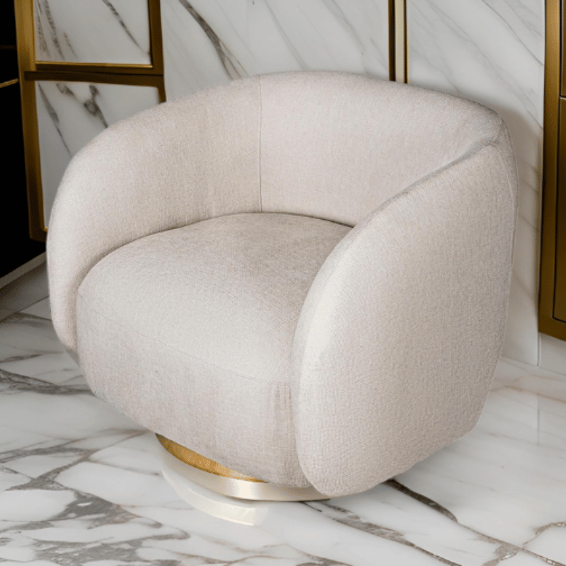 Armchair Swivel Cristo Brisbane cream